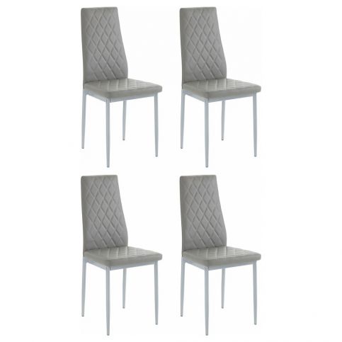 Sada 4 šedých židlí Støraa Barak - Bonami.cz