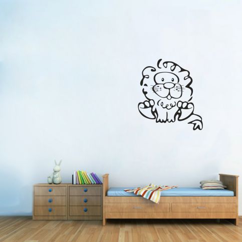 Samolepka na zeď - Lvíček (54x60 cm) - PopyDesign - Popydesign