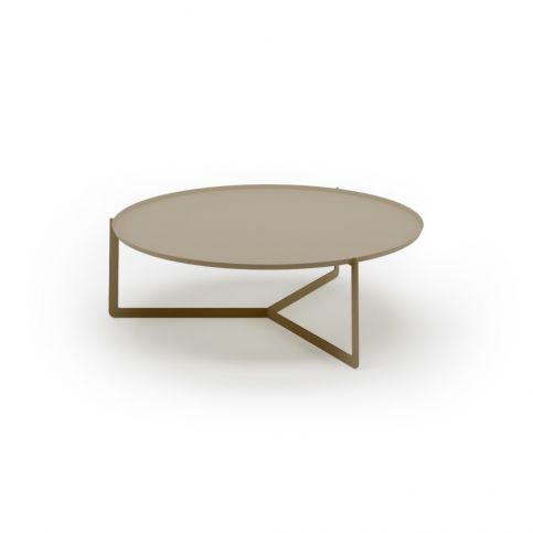 Hnědý konferenční stolek MEME Design Round, Ø 95 cm - Bonami.cz
