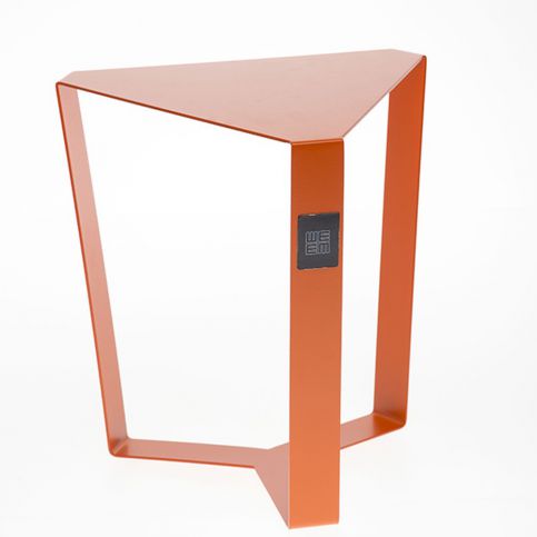 Oranžový odkládací stolek MEME Design Finity, výška 40 cm - Bonami.cz