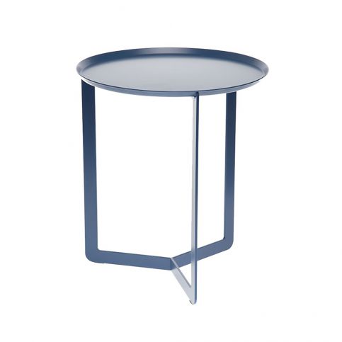 Modrý příruční stolek MEME Design Round, Ø 40 cm - Bonami.cz