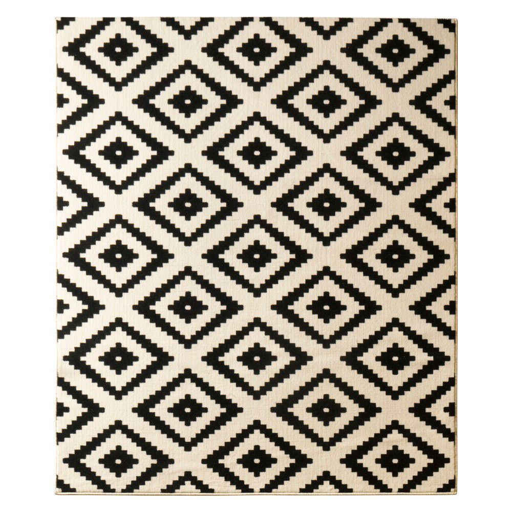 Černý koberec Hanse Home Hamla Diamond, 80 x 150 cm - Bonami.cz