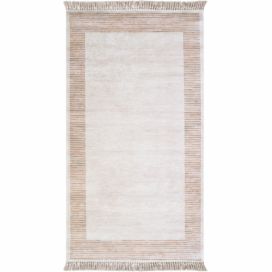 Hnědobéžový koberec Vitaus Hali Ruto, 50 x 80 cm