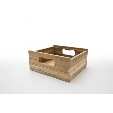 Nízký úložný box z teakového dřeva - Nábytek aldo - NE