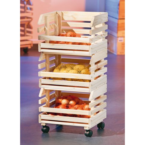 Rozkládací dřevěné boxy Fruits 60100400 - Nábytek aldo - NE