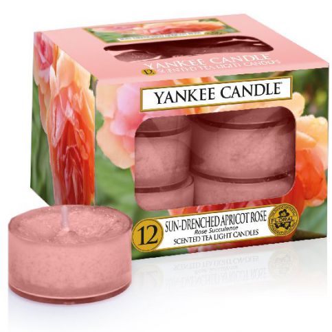 Yankee Candle vonné čajové svíčky Sun-Drenched Apricot Rose - Different.cz