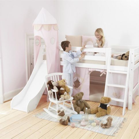 Dětská postel z masivu - pokoj Fairytale XXL-A7-1 - Dětská matrace 90x12x200 cm - Nábytek aldo - NE