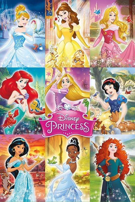 Plakát Disney Princess - koláž - Favi.cz