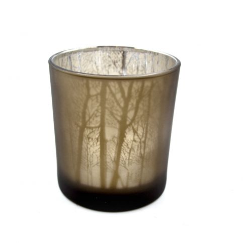 skleněný svícen na čajovou svíčku | Les Velikost: 7,8 x 7 cm - JCandles