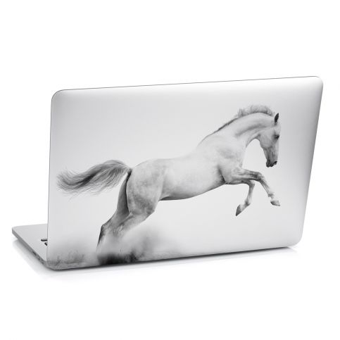 Samolepka na notebook - Bílý kůň (29x20 cm) - PopyDesign - Popydesign