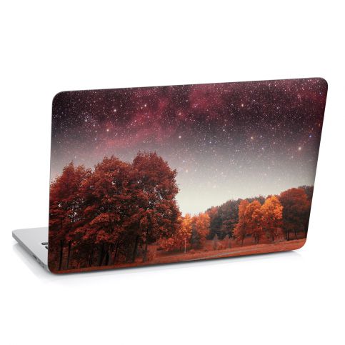 Samolepka na notebook - Červená krajina (29x20 cm) - PopyDesign - Popydesign