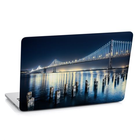 Samolepka na notebook - Noční most (29x20 cm) - PopyDesign - Popydesign