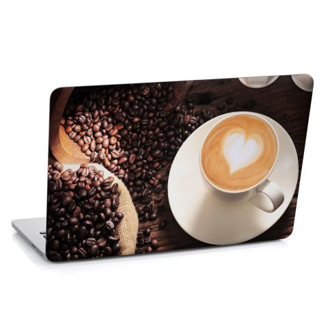 Samolepka na notebook - Zrnka kávy (29x20 cm) - PopyDesign - Popydesign