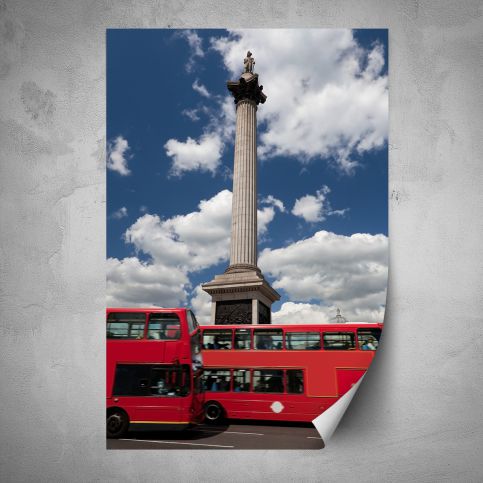 Plakát - Červené autobusy (80x120 cm) - PopyDesign - Popydesign