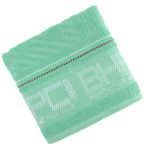 Zelený ručník Beverly Hills Polo Club Logan, 50 x 100 cm - Bonami.cz
