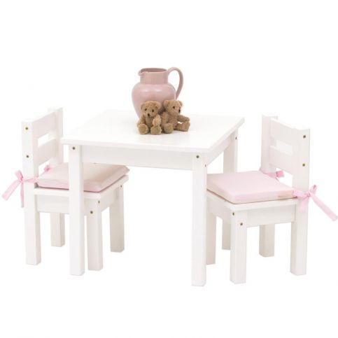 Dětský stolek s židlema z masivu Fairytale - set - Dětský nábytek: 1 stůl - Nábytek aldo - NE