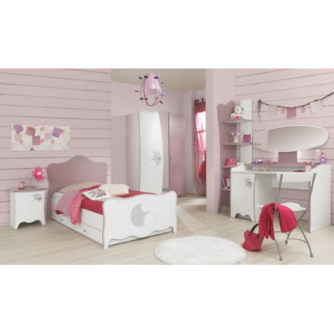 Dětský pokoj pro holku Elisa G50 - Dětská postel: 106x102x205 cm - Nábytek aldo - NE