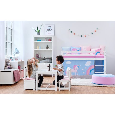 Dětský pokoj pro holku Jednorožec I - Dětská postel bez klouzačky - Nábytek aldo - NE