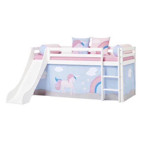 Dětská postel s klouzačkou Jednorožec - Dětská postel s klouzačkou, roštem - Nábytek aldo - NE
