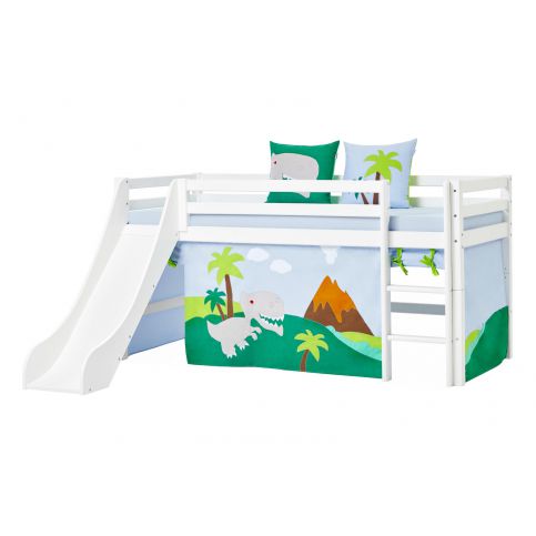 Dětská postel se skluzavkou Dinosaurus I - Dětská postel se skluzavkou: 208x105x195 cm - Nábytek aldo - NE