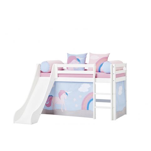 Dětská postel se skluzavkou Jednorožec II - Dětská postel se skluzavkou: 168x105x175 cm - Nábytek aldo - NE