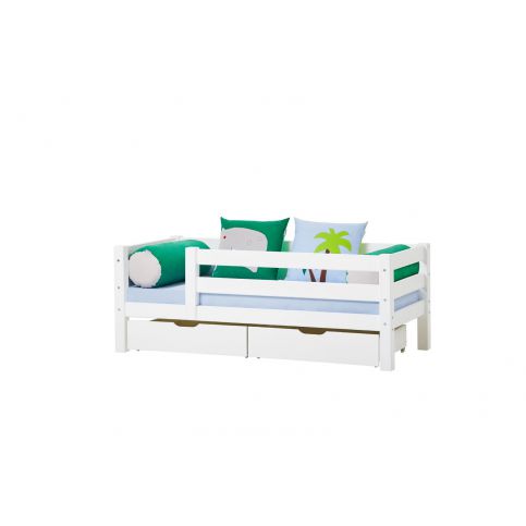 Dětská postel se zábranou Dinosaurus II - dva šuplíky - Dětská postel se zábranou: 168x56x78 cm - Nábytek aldo - NE