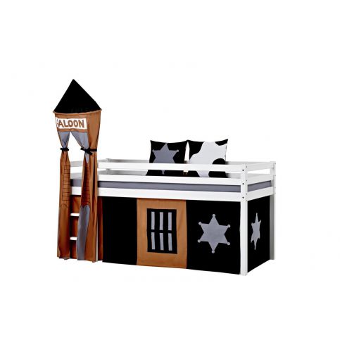 Dětská postel z masivu Cowboy-Basic-A9-1 - Dětská postel: Basic-A9-1-208x145x101 cm - Nábytek aldo - NE