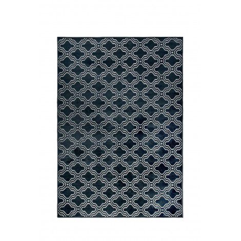 Tmavě modrý koberec White Label Feike, 160 x 230 cm - Bonami.cz