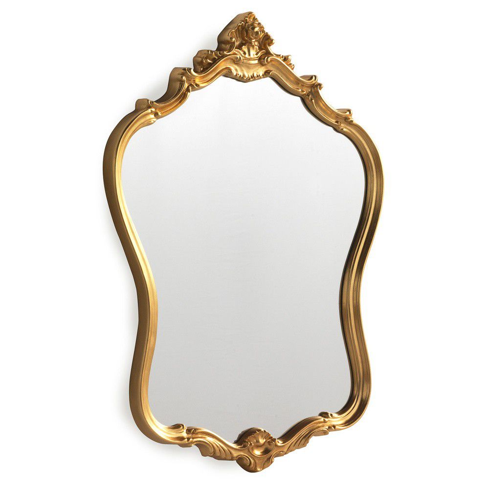 Nástěnné zrcadlo ve zlaté barvě Geese Baroque, 57 x 72 cm - Bonami.cz
