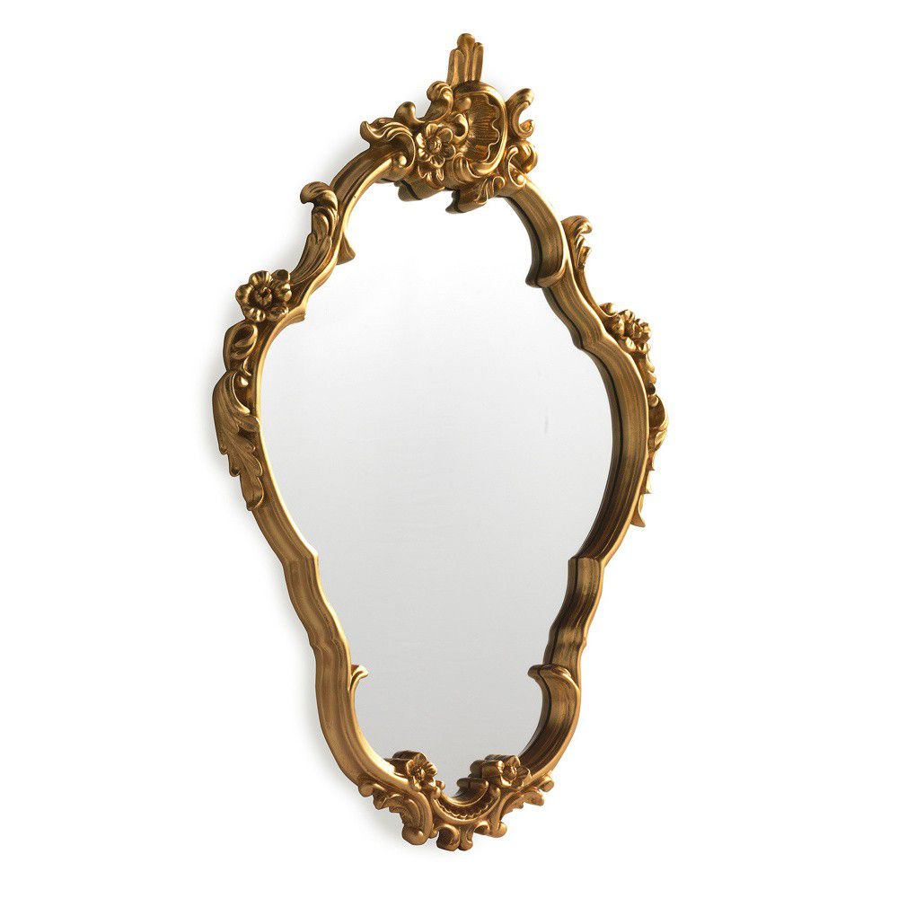 Nástěnné zrcadlo ve zlaté barvě Geese Baroque, 58 x 80 cm - Bonami.cz