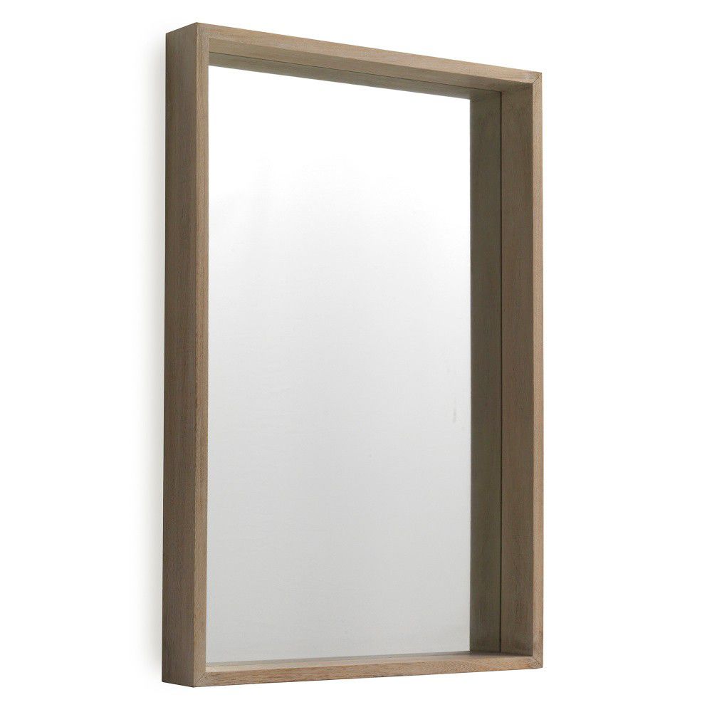 Nástěnné zrcadlo ze dřeva paulovnie Geese Pure, 60 x 90 cm - Bonami.cz