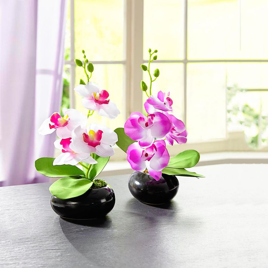 Die moderne Hausfrau Umělá orchidej fialová 649014 - Velký Košík