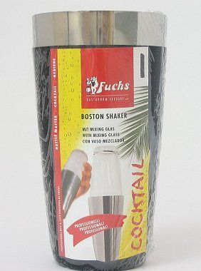 Fuchs COCKTAIL BOSTON SHAKER-nerez+sklo s vynil. zabezpe F6924 - Favi.cz