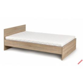 HALMAR Dřevěná postel Lima 90x200 jednolůžko dub sonoma