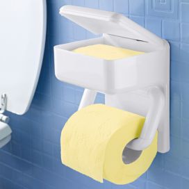 Maximex Držák na toaletní papír+ nádoba, 2 v 1