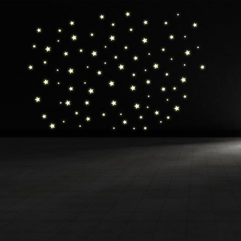 Svíticí samolepka na zeď - Hvězdy - PopyDesign - Popydesign