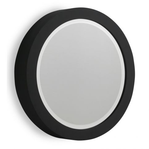 Černé nástěnné zrcadlo Geese Thick, Ø 40 cm - Bonami.cz