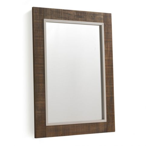 Hnědé nástěnné zrcadlo Geese Rustic, 60 x 80 cm - Bonami.cz