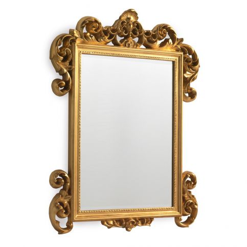 Nástěnné zrcadlo ve zlaté barvě Geese Baroque, 45 x 60 cm - Bonami.cz
