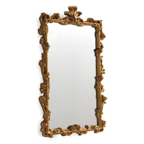 Nástěnné zrcadlo ve zlaté barvě Geese Baroque, 47 x 60 cm - Bonami.cz