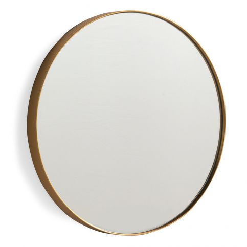 Nástěnné zrcadlo ve zlaté barvě Geese Pure, Ø 30 cm - Bonami.cz