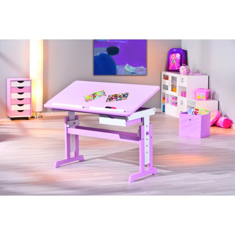 Dětský psací stůl Cecilia pro holky 99800350 - Nábytek aldo - NE