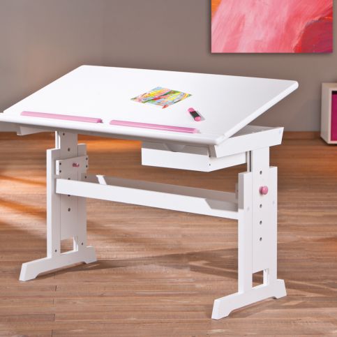 Dětský psací stůl z masivu Baru 40100500-R - Nábytek aldo - NE