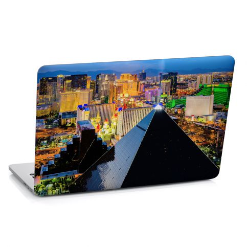 Samolepka na notebook - Pyramida Las Vegas (29x20 cm) - PopyDesign - Popydesign