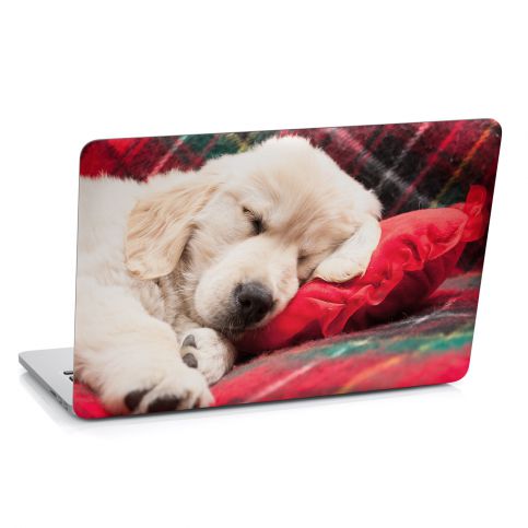Samolepka na notebook - Spící štěně (29x20 cm) - PopyDesign - Popydesign