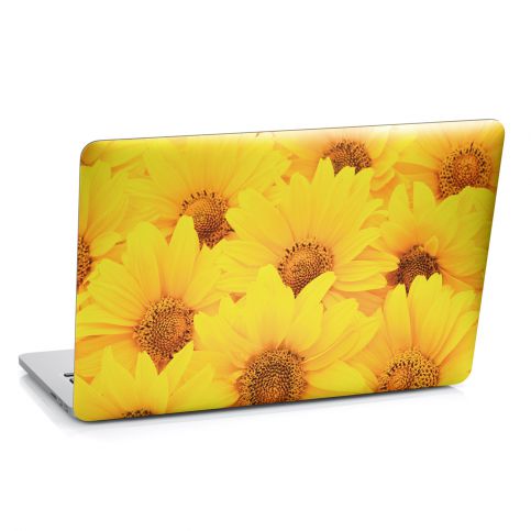 Samolepka na notebook - Žluté květy (29x20 cm) - PopyDesign - Popydesign