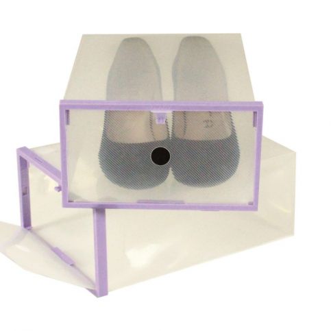 Sada 2 krabic na boty s fialovým lemem JOCCA, 28 x 20,7 cm - Favi.cz