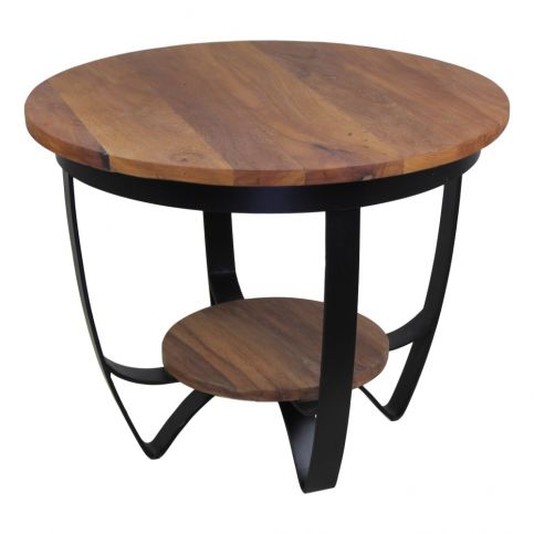 Konferenční stolek s deskou z recyklovaného teakového dřeva HSM collection Susan, ⌀ 55 cm - Bonami.cz