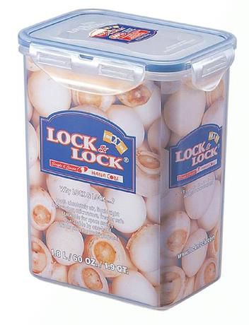LOCKNLOCK Dóza na potraviny LOCK, objem 1, 8 l, 15,1 x 10,8 x 18,5 cm - Kitos.cz