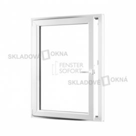 Skladova-okna Jednokřídlé plastové okno PREMIUM otvíravo-sklopné levé 950 x 1400 mm barva bílá Skladová Okna